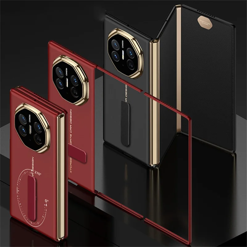 GKK For Huawei Mate XT Ultimate Case Ultra Thin Hard PC Phone Back Cover with Kickstand - Black