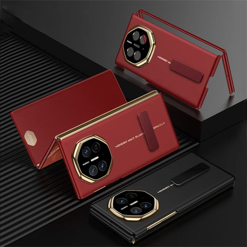 GKK For Huawei Mate XT Ultimate Case Ultra Thin Hard PC Phone Back Cover with Kickstand - Black