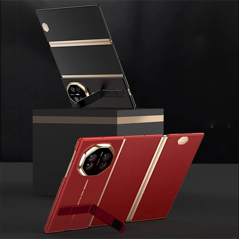 GKK For Huawei Mate XT Ultimate Case Ultra Thin Hard PC Phone Back Cover with Kickstand - Black