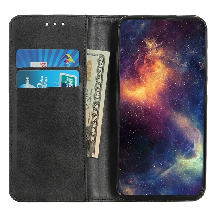 Custodia per Samsung Galaxy A26 5G in pelle bifacciale a portafoglio - Nero