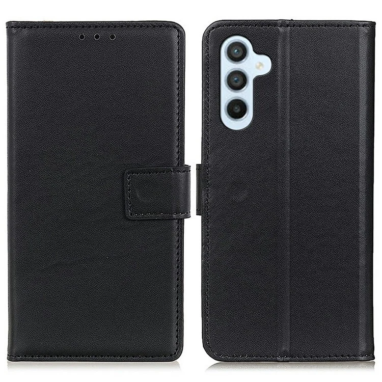 Funda para Samsung Galaxy A56 5G con ranuras para tarjetas, de piel sintética con tapa y soporte - Negro