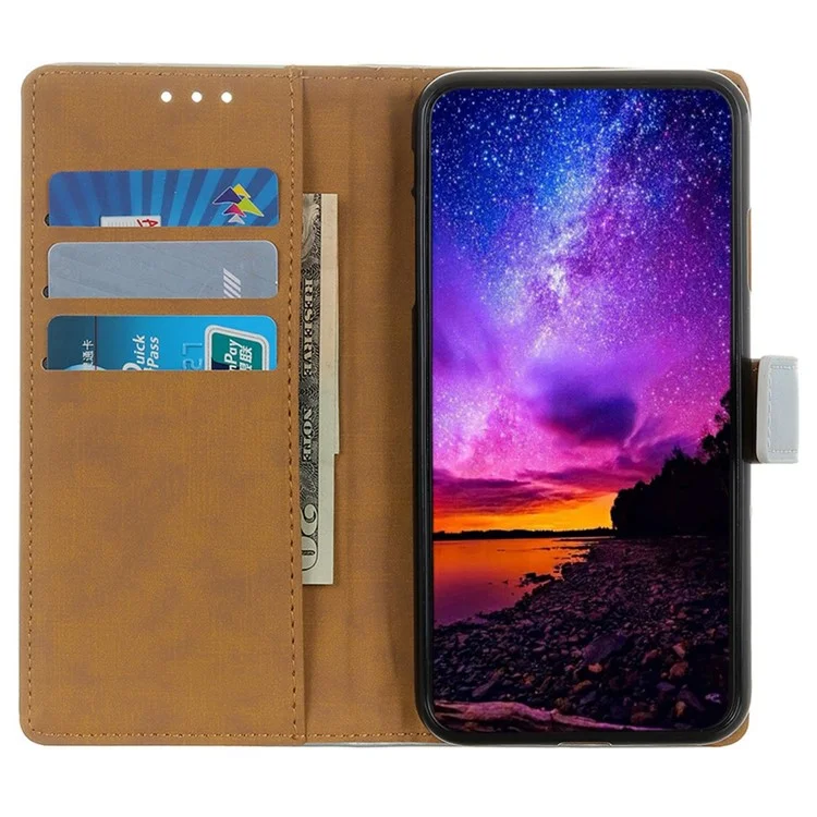 Funda para Samsung Galaxy A56 5G con ranuras para tarjetas, de piel sintética con tapa y soporte - Negro