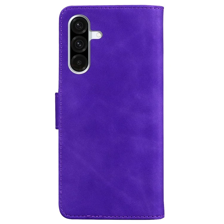 Custodia in pelle PU con supporto per Samsung Galaxy A26 5G, motivo farfalla stampato - Viola