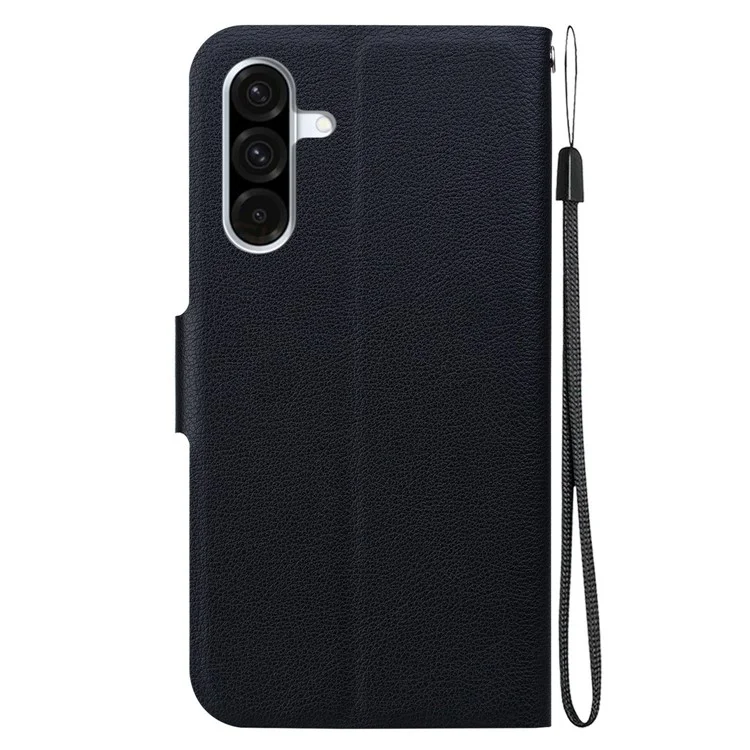 Funda para Samsung Galaxy A26 5G de cuero PU + TPU ultrafina con ranura para tarjeta - Negro