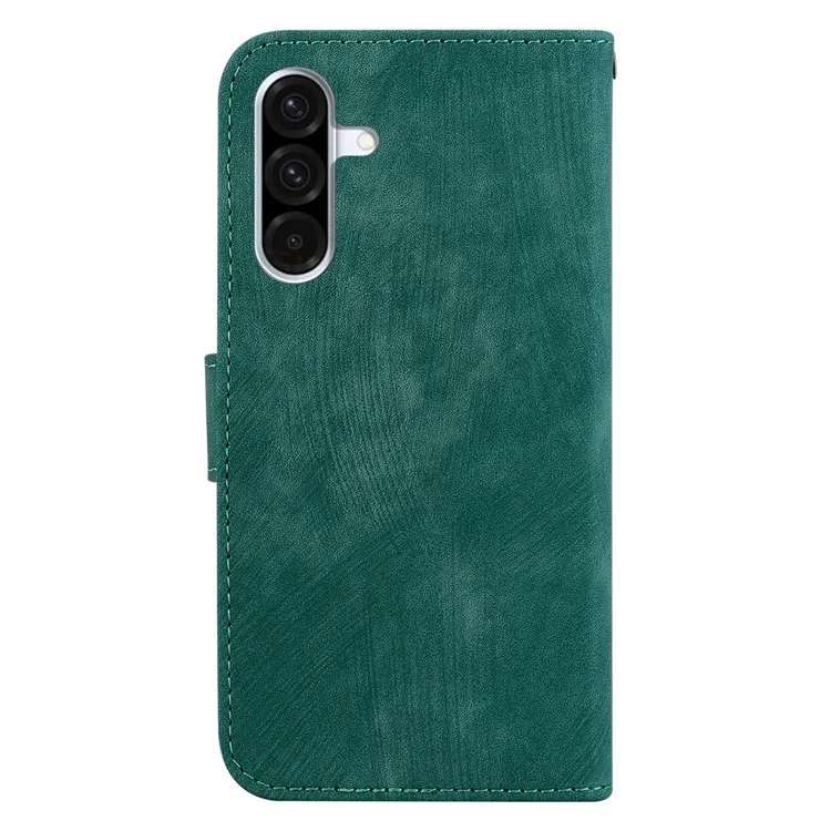 For Samsung Galaxy A56 5G / A36 5G Geldbörse Hülle Tiger Prägung Leder stoßfest Handyhülle - Grün