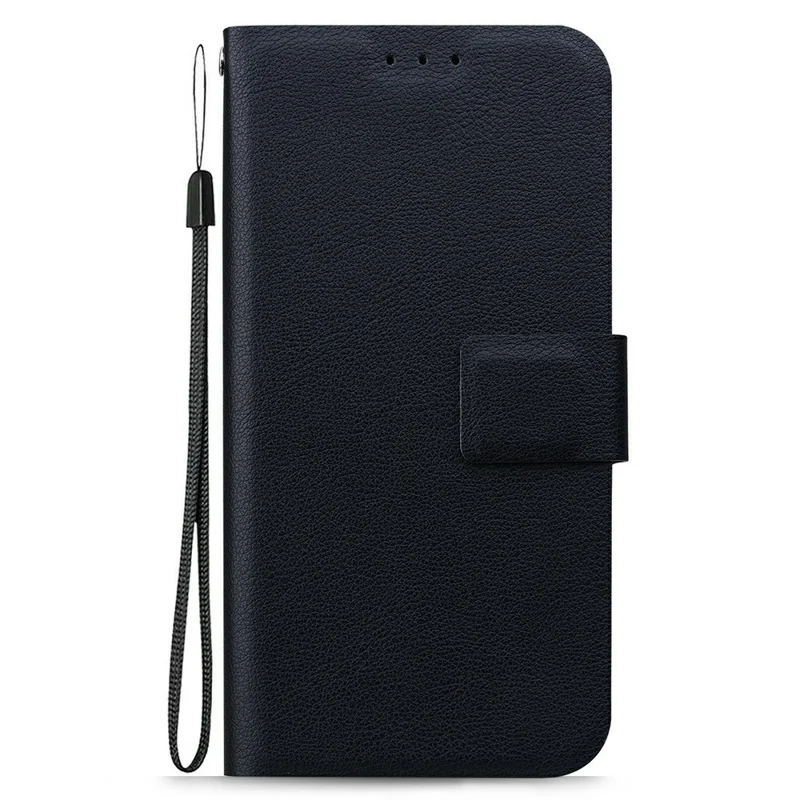 For OnePlus 13 Case Ultra-Thin PU Leather + TPU Phone Cover with Card Slot - Black