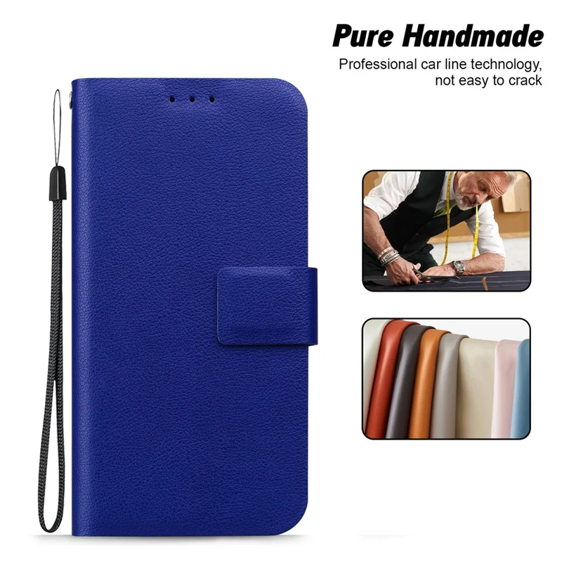 For Xiaomi 15 Case Ultra-Thin PU Leather + TPU Phone Cover with Card Slot - Blue