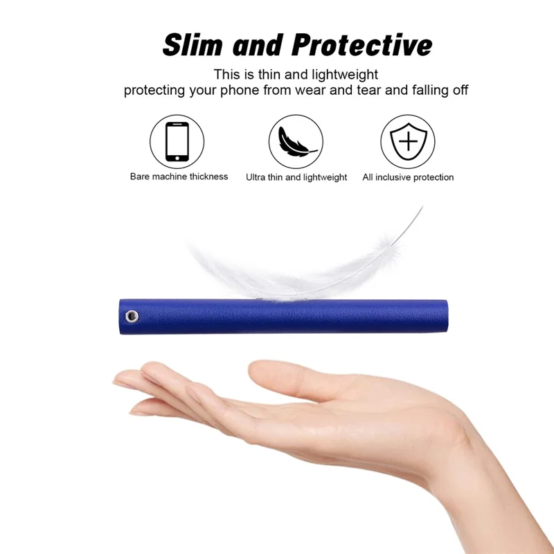 For Xiaomi 15 Case Ultra-Thin PU Leather + TPU Phone Cover with Card Slot - Blue