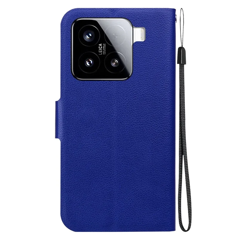 For Xiaomi 15 Case Ultra-Thin PU Leather + TPU Phone Cover with Card Slot - Blue