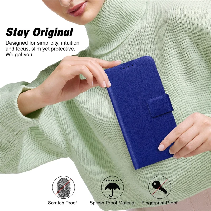 For Xiaomi 15 Pro Case Ultra-Thin PU Leather + TPU Phone Cover with Card Slot - Blue