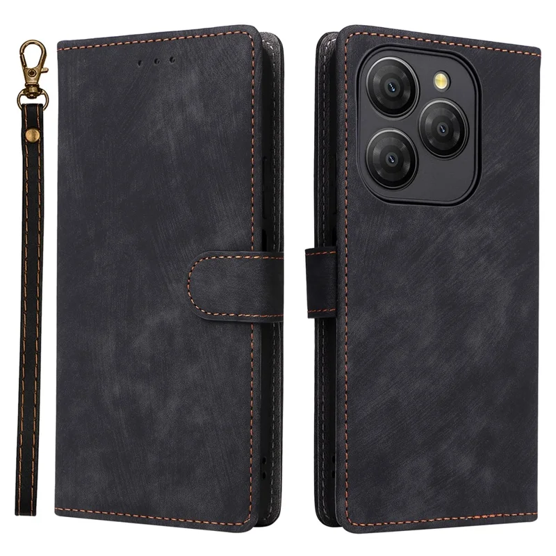 For Blackview Shark 9 5G Wallet Case RFID Blocking PU Leather Cover Stand View - Black