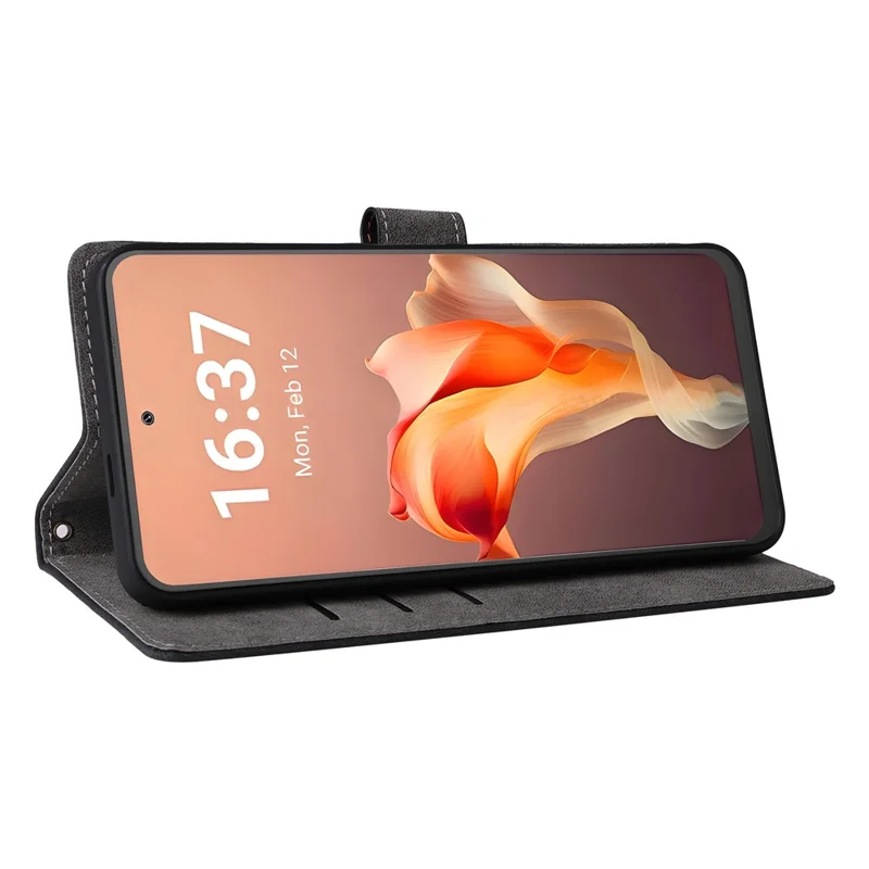 For Blackview Shark 9 5G Wallet Case RFID Blocking PU Leather Cover Stand View - Black