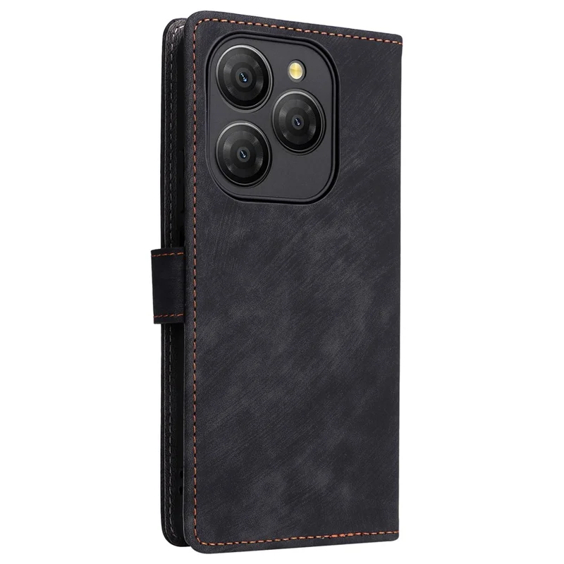 For Blackview Shark 9 5G Wallet Case RFID Blocking PU Leather Cover Stand View - Black