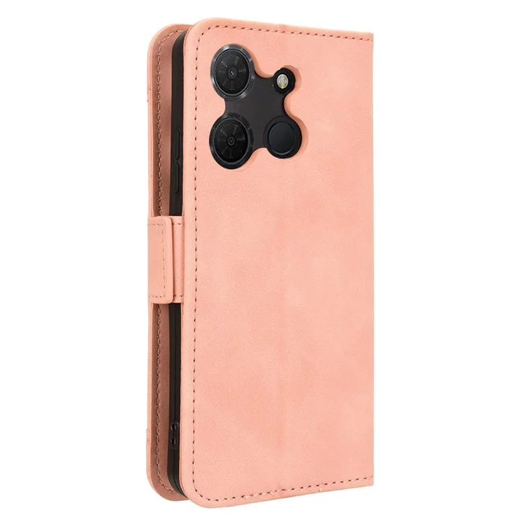 Für TCL 503 Lederetui Telefon-Brieftasche mit mehreren Kartenfächern - Pink