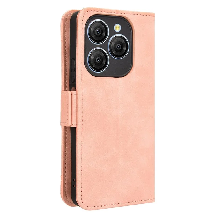 Étui en cuir pour Blackview Shark 9 5G avec plusieurs emplacements pour cartes - Rose