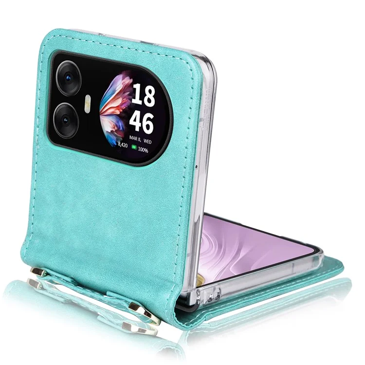 Étui pour Blackview Hero 10 4G avec emplacements pour cartes et dragonne - Vert