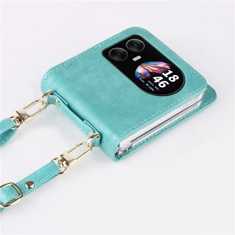 Étui pour Blackview Hero 10 4G avec emplacements pour cartes et dragonne - Vert