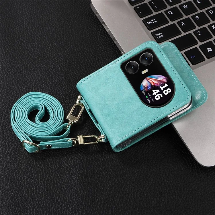 Étui pour Blackview Hero 10 4G avec emplacements pour cartes et dragonne - Vert