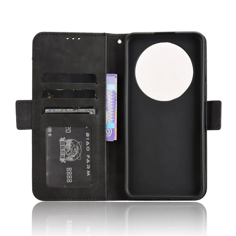For Huawei Mate 70 Pro+ / 70 Pro Leather Case Phone Wallet Cover with Multiple Card Slots - Black