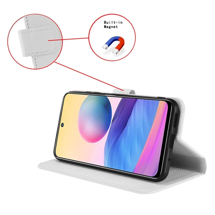 Funda para Huawei Mate 70 Pro+ / 70 Pro de piel sintética con textura de diamante - Blanco