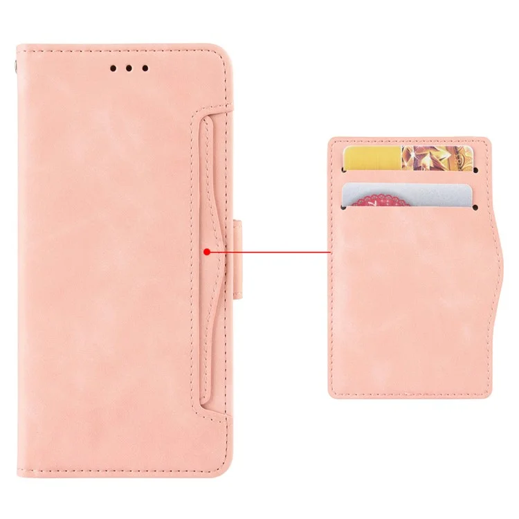 For Huawei Mate 70 Leather Case Phone Wallet Cover with Multiple Card Slots - Pink