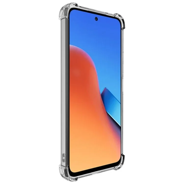 IMAK UX-4 серии для чехла Xiaomi Redmi 12 4G с прямой рамкой и четырьмя углами, ударопрочный прозрачный чехол из ТПУ