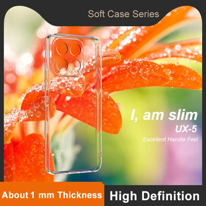 IMAK UX-5 Series Phone Cover for Honor X6b 4G Clear Case Shockproof TPU Slim Phone Back Cover