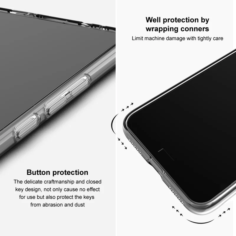 IMAK UX-5 Series Phone Cover for Honor X6b 4G Clear Case Shockproof TPU Slim Phone Back Cover