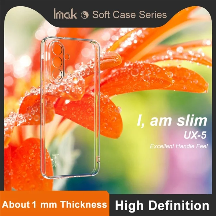 IMAK UX-5 Telefon-Cover für Samsung Galaxy A56 5G, klare Schutzhülle, stoßfest, TPU, schlanke Rückseite