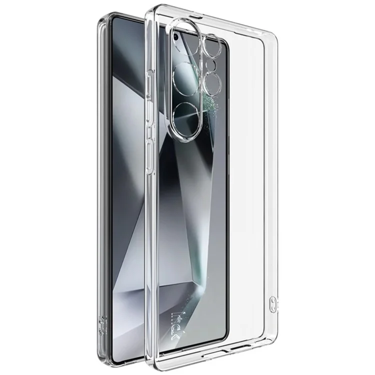 Funda de teléfono de la serie IMAK UX-5 para Samsung Galaxy S25 Ultra, carcasa trasera de teléfono delgada y transparente de TPU resistente a los golpes.