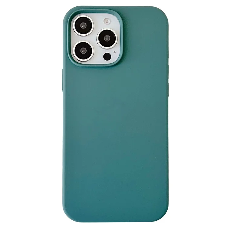 For iPhone 16 Pro Case Silicone Shockproof Phone Protective Cover Shell - Green
