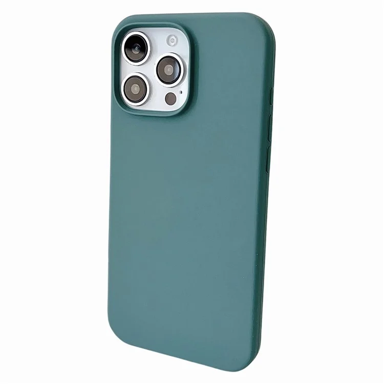 For iPhone 16 Pro Case Silicone Shockproof Phone Protective Cover Shell - Green