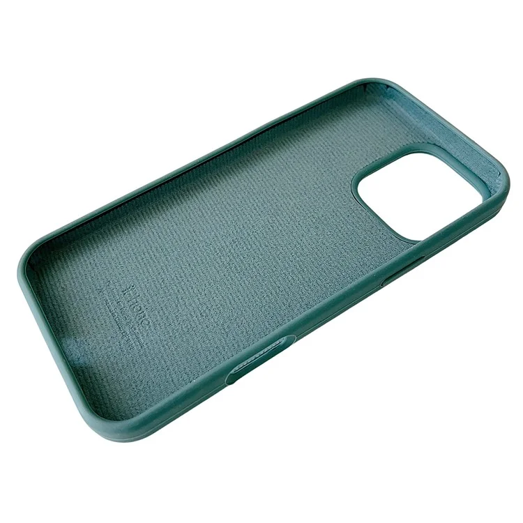 For iPhone 16 Pro Case Silicone Shockproof Phone Protective Cover Shell - Green