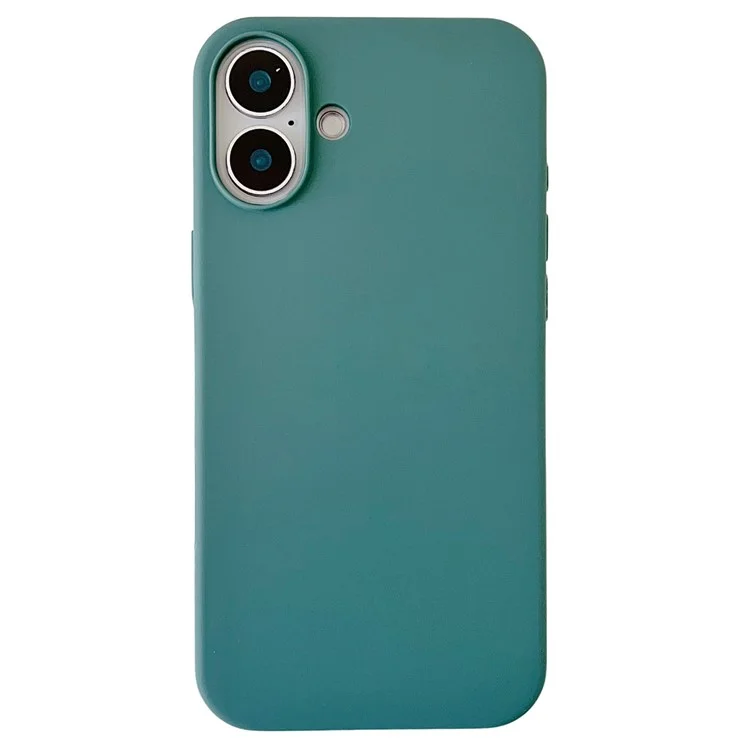 Funda para iPhone 16 de silicona a prueba de golpes - Verde