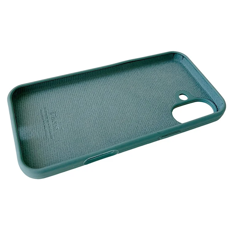 Funda para iPhone 16 de silicona a prueba de golpes - Verde