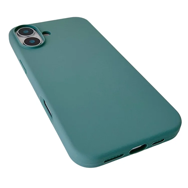 Funda para iPhone 16 de silicona a prueba de golpes - Verde