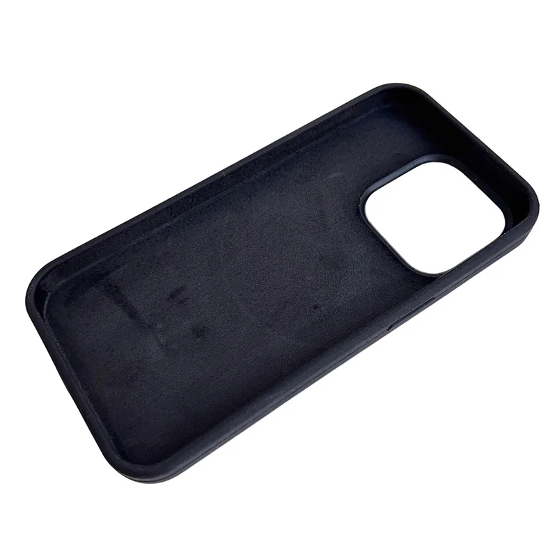 For iPhone 15 Pro Max Case Compatible with MagSafe Silicone Phone Back Cover with Kickstand - Black