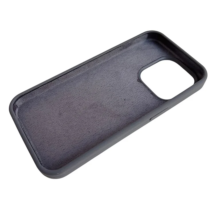 Custodia per iPhone 15 Pro compatibile con MagSafe, cover posteriore in silicone per telefono con supporto - Grigio