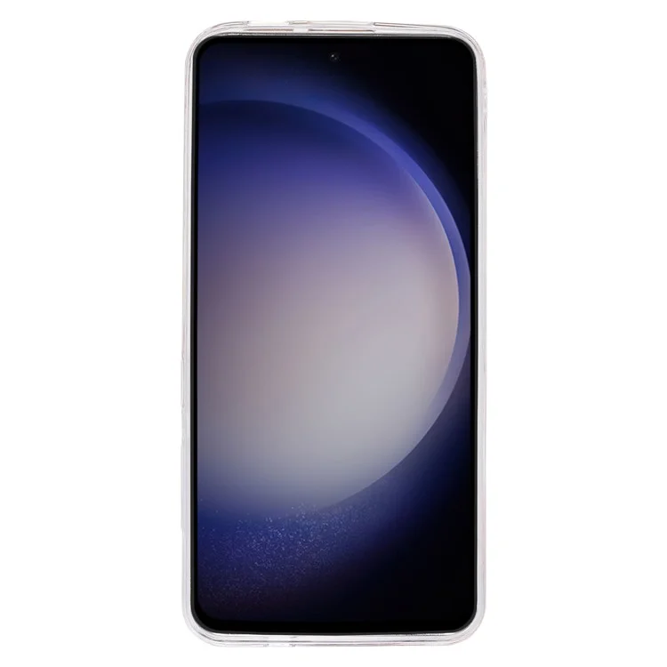 Funda para Samsung Galaxy S24+ Antichoque TPU Cubierta trasera del teléfono Epoxi Purpurina Mariposa - Rosa