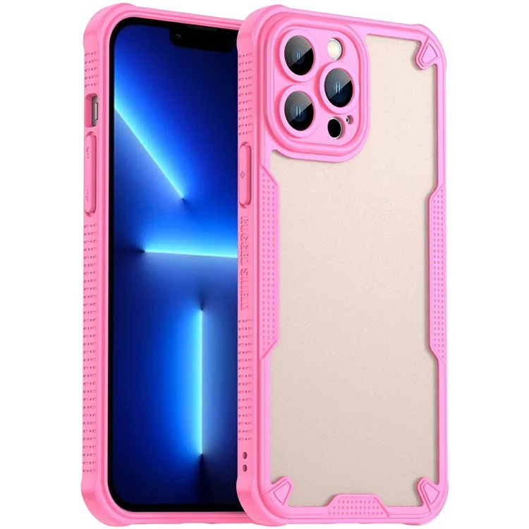 Custodia per iPhone 13 Pro Max in PC+TPU, cover posteriore opaca - Rosa