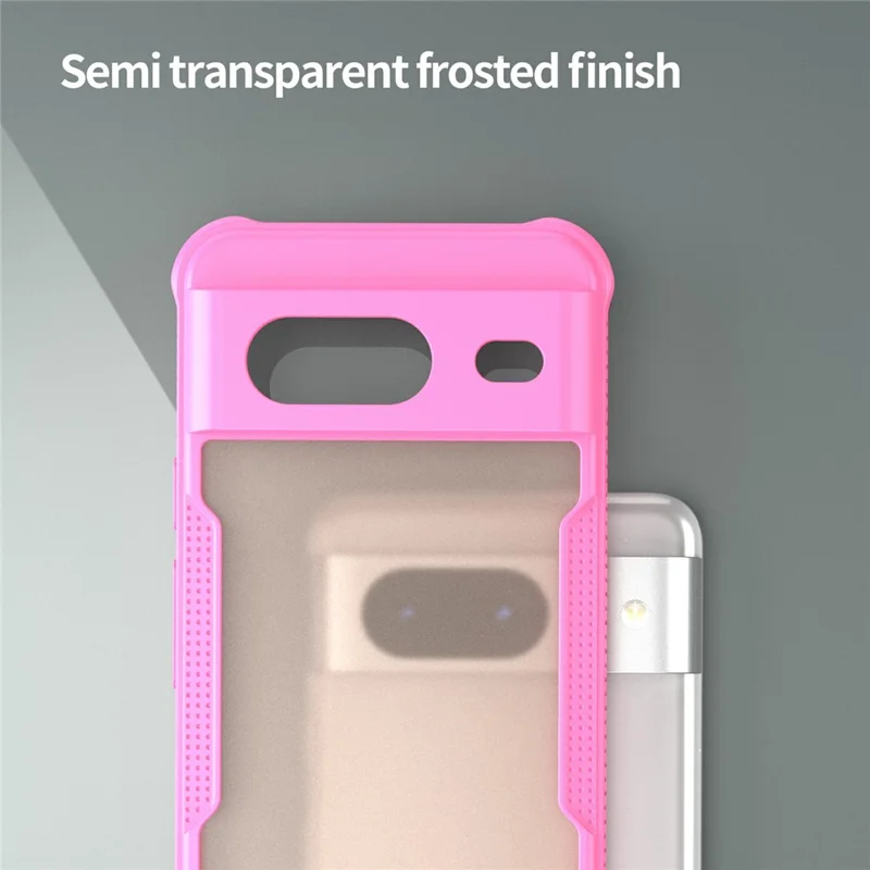 Für Google Pixel 8 Hülle PC+TPU mattierter Handyrückseite - Pink