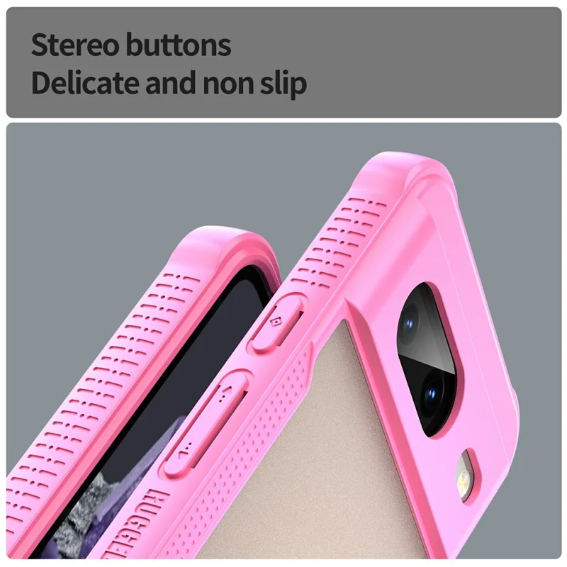 Für Google Pixel 8 Hülle PC+TPU mattierter Handyrückseite - Pink