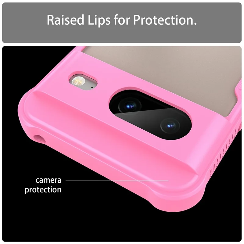 Für Google Pixel 8 Hülle PC+TPU mattierter Handyrückseite - Pink
