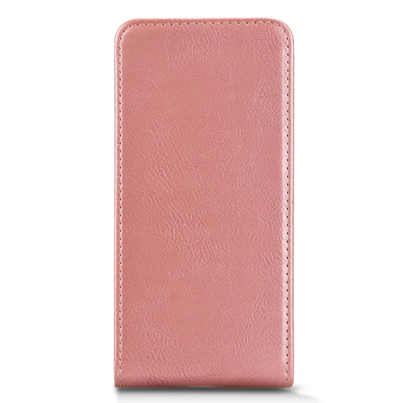 For TECNO Spark 30 Pro 4G KL7 Case with Card Slot Magnetic Vertical Flip Leather Phone Cover - Rose Gold
