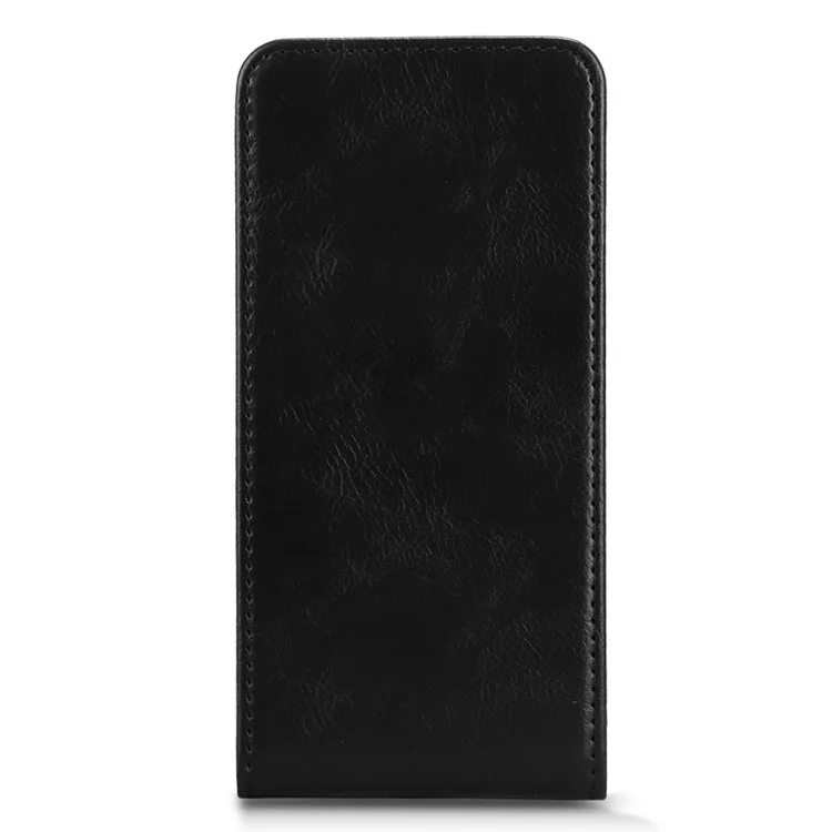Funda para Google Pixel 9a con ranura para tarjeta, tapa magnética vertical de cuero - Negro