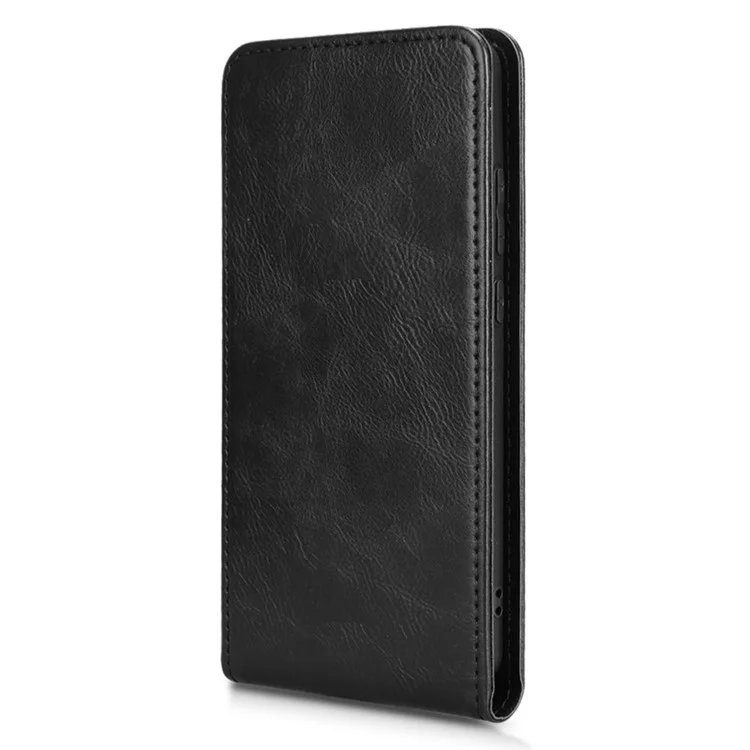 Capa de telefone para Motorola Thinkphone 25 5G / Moto S50 5G / Edge 50 Neo 5G com compartimento para cartão, tampa de couro magnética vertical - Preto