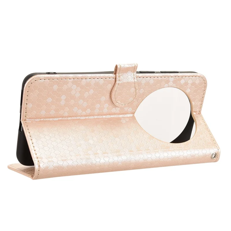 Til Huawei Mate 70 Pro+ / 70 Pro Wallet Case med prikdesign i PU-læder - Rosenød