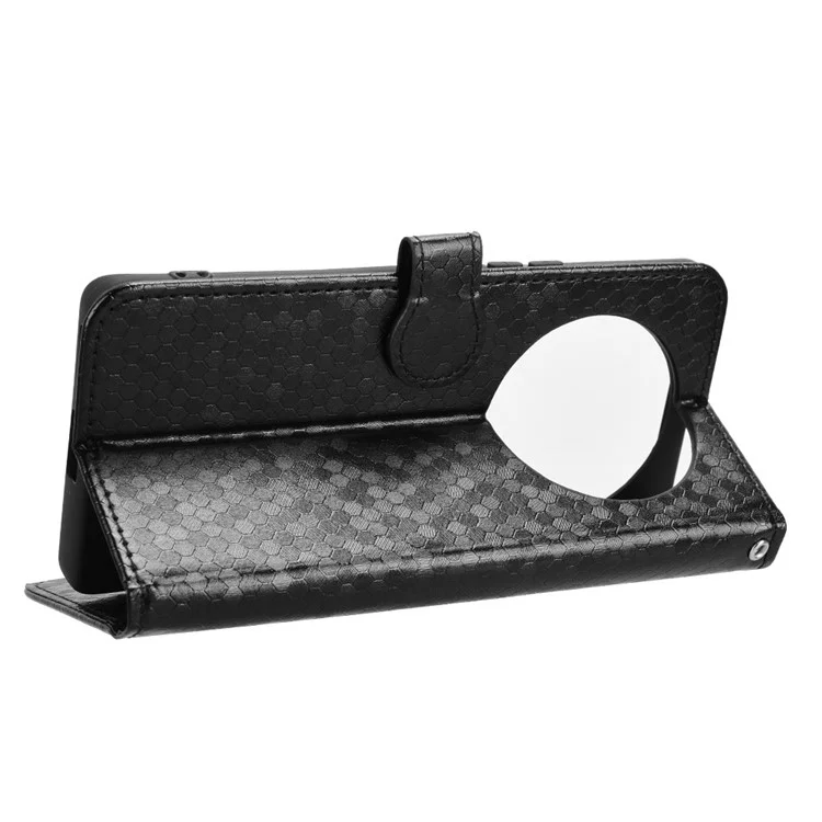 Étui portefeuille pour Honor X60 Pro 5G / X9c 5G / Magic7 Lite 5G, motif pointillé, en cuir PU, housse de téléphone - Noir