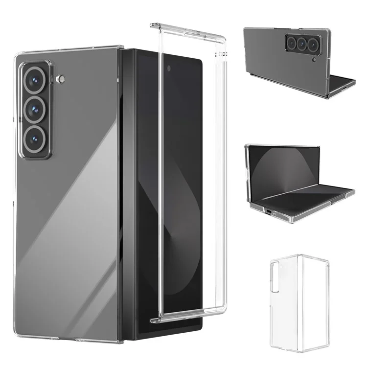 Custodia rigida in PC trasparente anti-caduta per Samsung Galaxy Z Fold