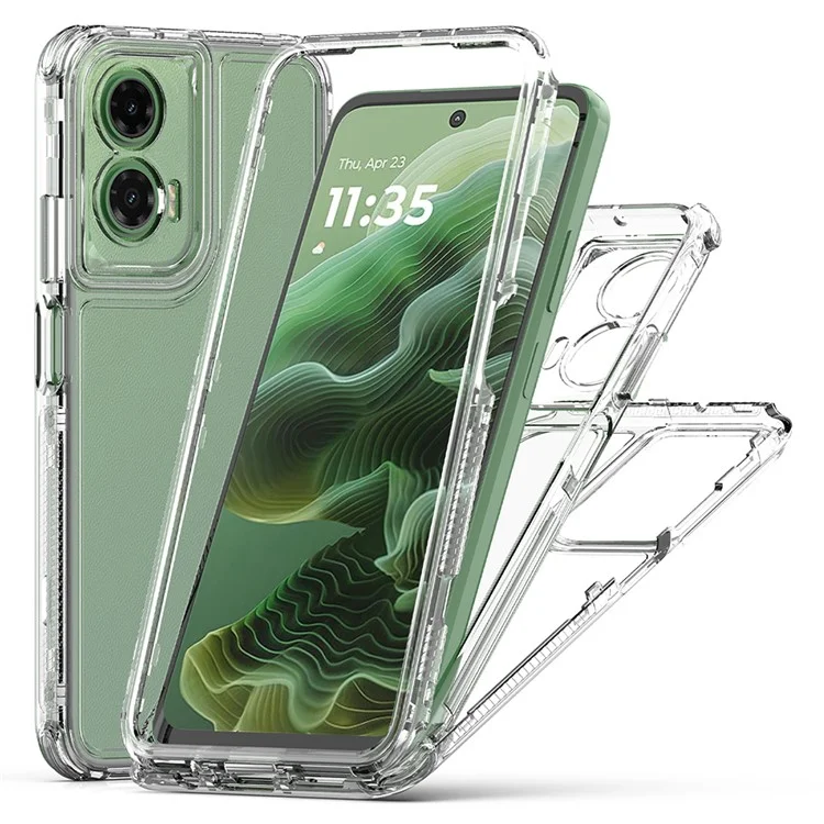 Für Motorola Moto G35 5G Hülle Anti-Kratzer Acryl-TPU klare Handyhülle